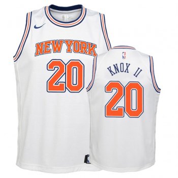 Youth New York Knicks #20 Kevin Knox II Statement Jersey