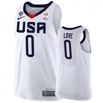 USA Team #0 Kevin Love FIBA Basketball World Cup Jersey