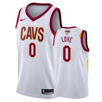 Cleveland Cavaliers Kevin Love #0 White 2018 NBA Finals Association Jersey