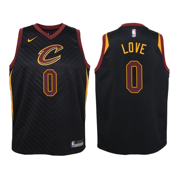 Youth Cleveland Cavaliers Kevin Love #0 Black Statement Jersey