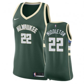 Women's Milwaukee Bucks #22 Khris Middleton Icon Jersey