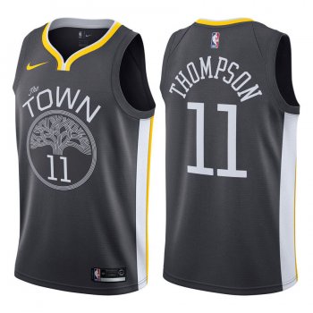 Golden State Warriors Klay Thompson #11 Black 2017-18 Statement Jersey