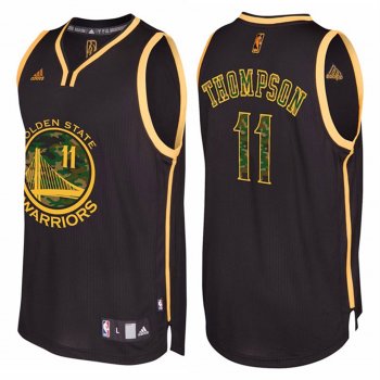 Klay Thompson Warriors Black Camo Fashion Jersey