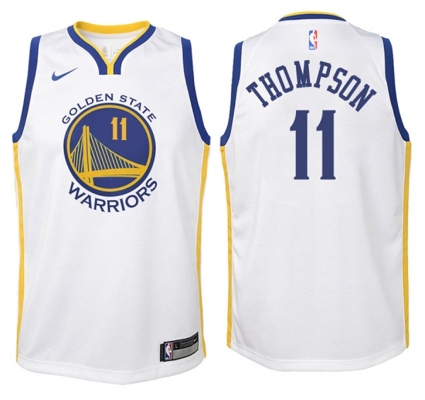 Youth Golden State Warriors #11 Klay Thompson Association Jersey