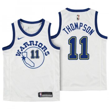 Youth Golden State Warriors #11 Klay Thompson Hardwood Classics Jersey