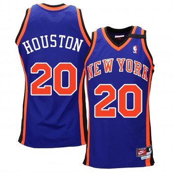 New York Knicks #20 Allan Houston Hardwood Classics Jersey