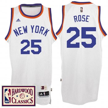 New York Knicks #25 Derrick Rose Hardwood Classics Jersey