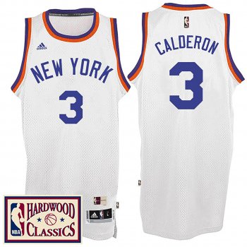 New York Knicks #3 Jose Calderon Hardwood Classics Jersey