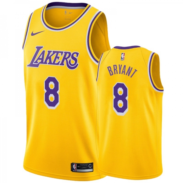 Los Angeles Lakers Kobe Bryant #8 Gold Icon Jersey