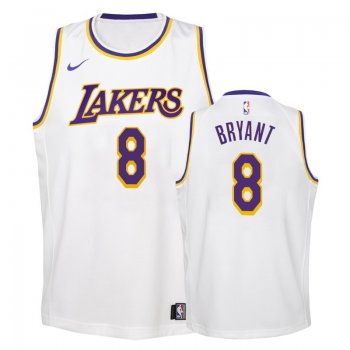 Youth Los Angeles Lakers #8 Kobe Bryant Association Jersey