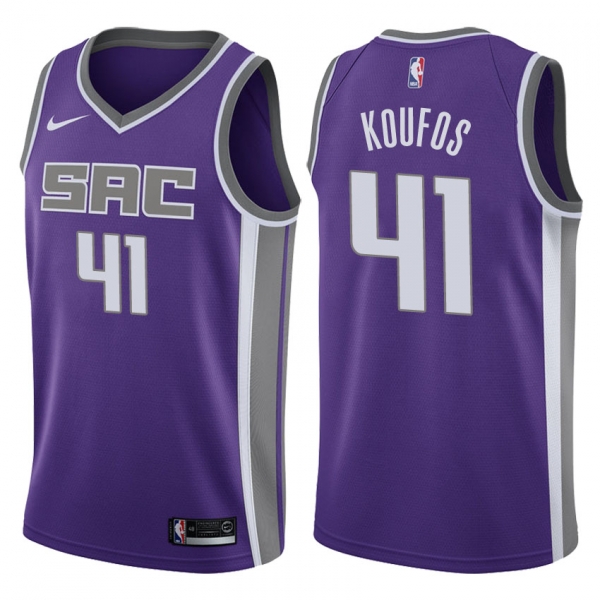 Sacramento Kings #41 Kosta Koufos New Season Jersey