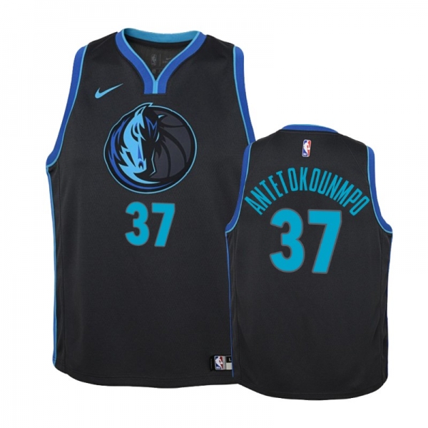 Youth Dallas Mavericks #37 Kostas Antetokounmpo City Jersey