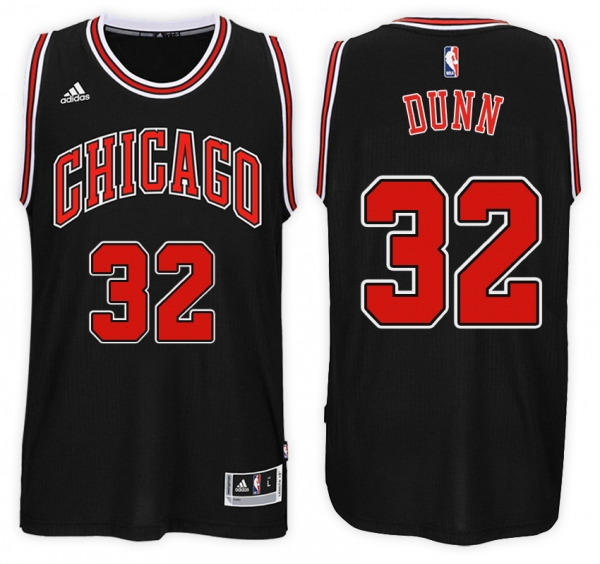 Bulls Kris Dunn Black NBA Swingman Road Jersey