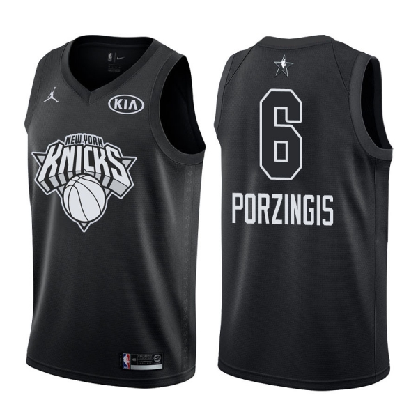 New York Knicks #6 Kristaps Porzingis All-Star Jersey