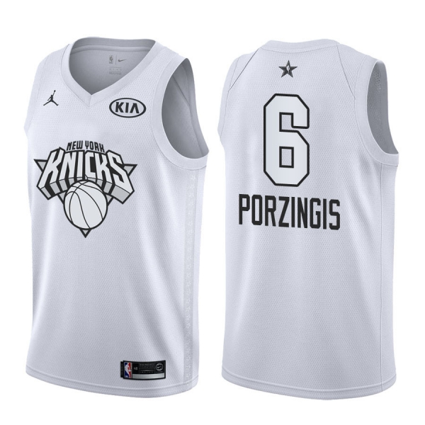 New York Knicks #6 Kristaps Porzingis All-Star Jersey