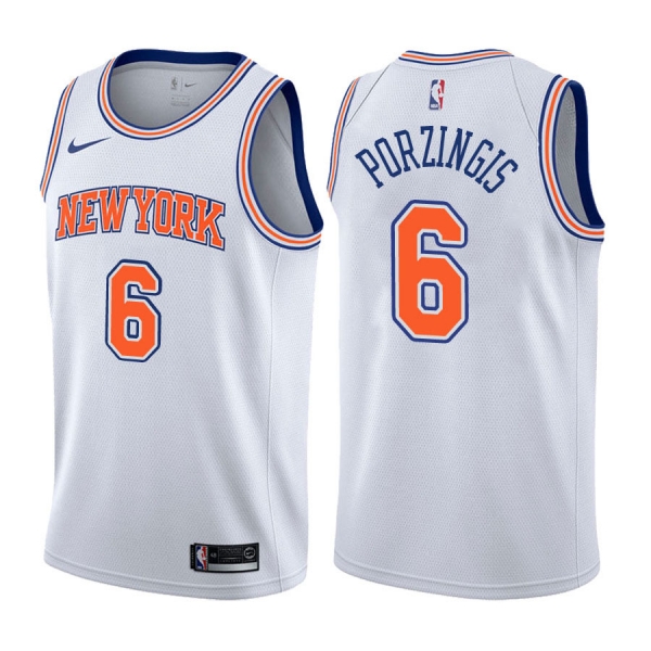 New York Knicks #6 Kristaps Porzingis Statement Jersey