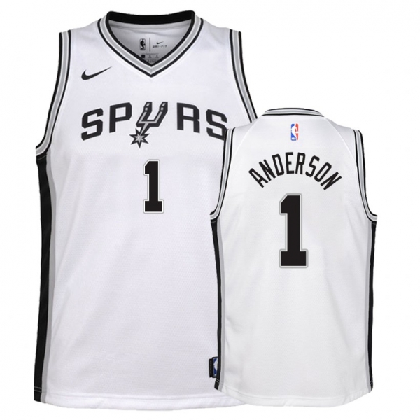 Youth San Antonio Spurs #1 Kyle Anderson Association Jersey