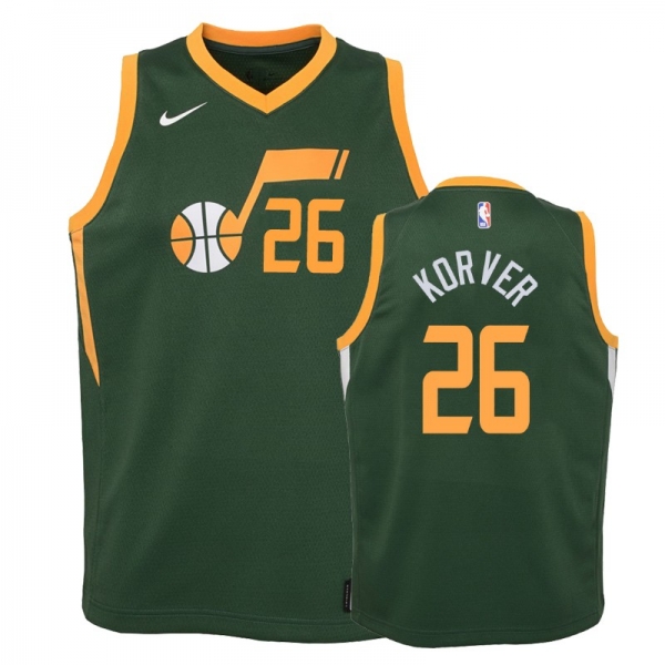 Youth Utah Jazz #26 Kyle Korver Earned Jersey