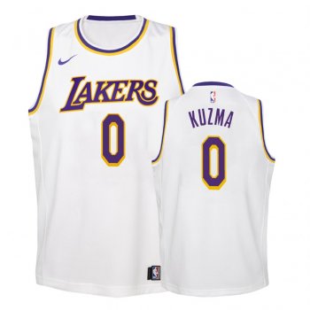 Youth Los Angeles Lakers #0 Kyle Kuzma Association Jersey