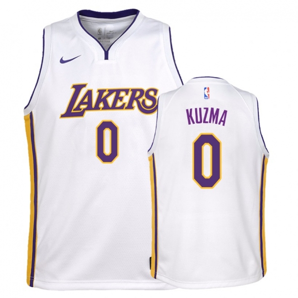 Youth Los Angeles Lakers #0 Kyle Kuzma Association Jersey