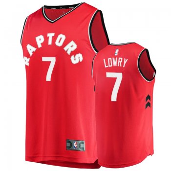 Men's Raptors Kyle Lowry Red Replica Icon Jersey Fanatics Branded