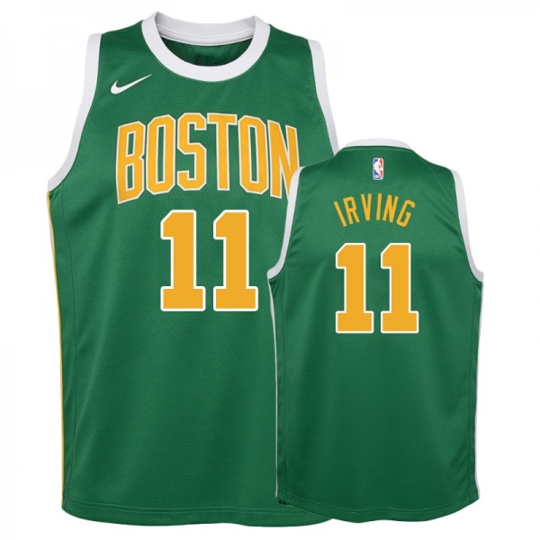 Youth Boston Celtics #11 Kyrie Irving Earned Jersey