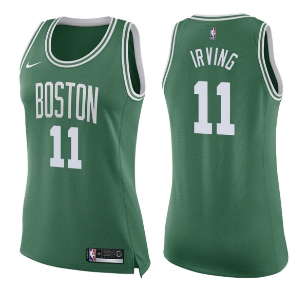 Women's Boston Celtics Kyrie Irving #11 Green 2017-18 Icon Jersey