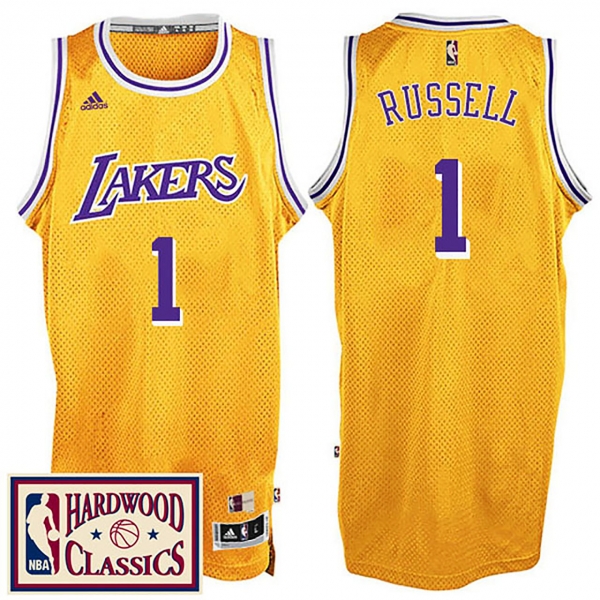 Los Angeles Lakers #1 D'Angelo Russell Hardwood Classics Jersey