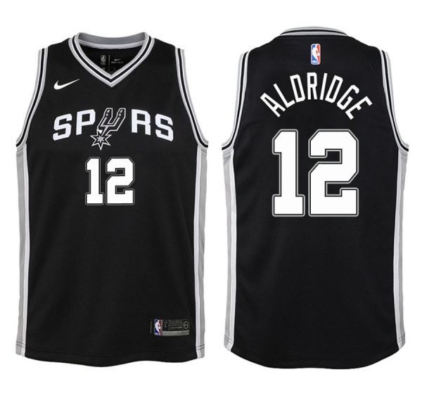 Youth San Antonio Spurs #12 LaMarcus Aldridge Icon Jersey