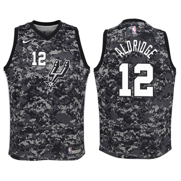 Youth San Antonio Spurs #12 LaMarcus Aldridge City Jersey