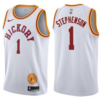 Indiana Pacers Lance Stephenson #1 White 2017-18 Classic Jersey