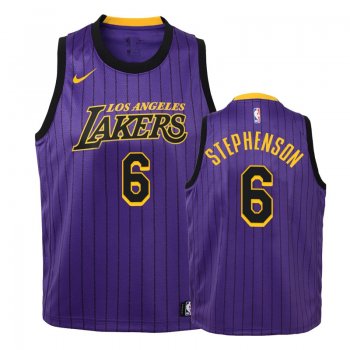 Youth Los Angeles Lakers #6 Lance Stephenson City Jersey