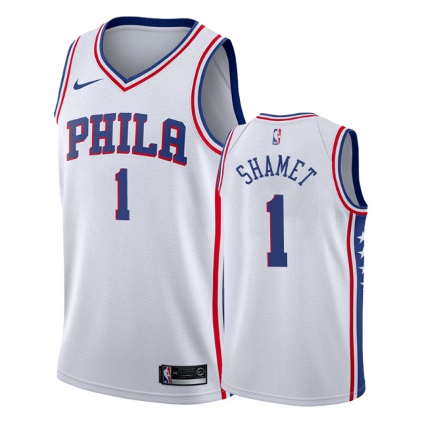 Philadelphia 76ers #1 Landry Shamet Association Jersey