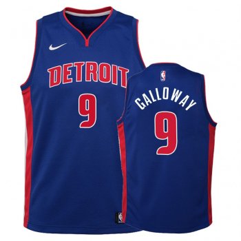 Youth Detroit Pistons #9 Langston Galloway Icon Jersey