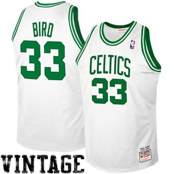 Boston Celtics #33 Larry Bird Hardwood Classics Jersey