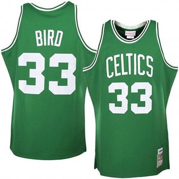 Boston Celtics #33 Larry Bird Hardwood Classics Jersey