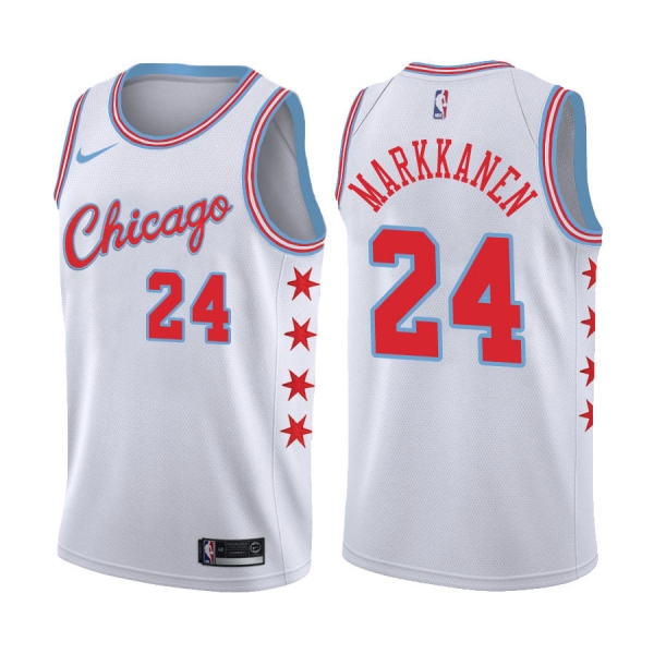 Chicago Bulls #24 Lauri Markkanen City Jersey