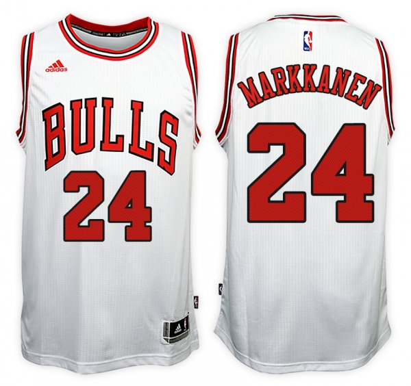 Chicago Bulls #24 Lauri Markkanen Road Jersey