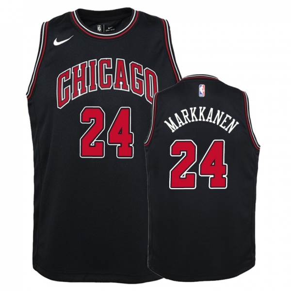 Youth Chicago Bulls #24 Lauri Markkanen Statement Jersey