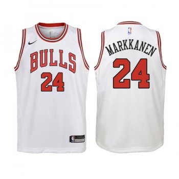 Youth Chicago Bulls #24 Lauri Markkanen Association Jersey