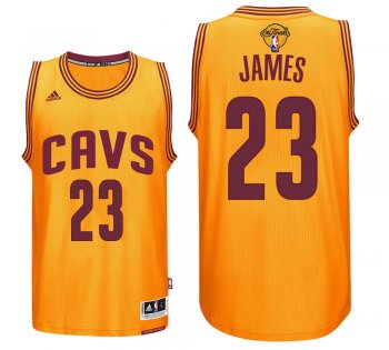 LeBron James Cleveland Cavaliers #23 Home Gold 2017 NBA The Final Games Jersey