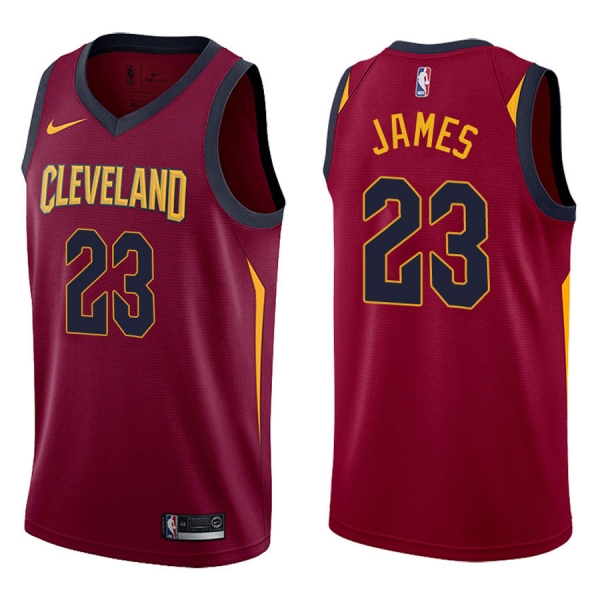 Cleveland Cavaliers LeBron James #23 Maroon 2017-18 Icon Jersey