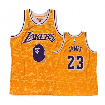 Los Angeles Lakers #23 LeBron James BAPE Jersey