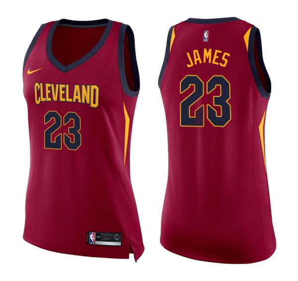 Women's Cleveland Cavaliers #23 LeBron James Icon Jersey