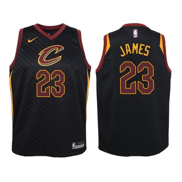 Youth Cleveland Cavaliers #23 LeBron James Statement Jersey