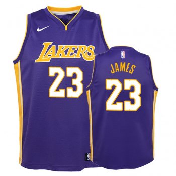 Youth Los Angeles Lakers #23 LeBron James Statement Jersey