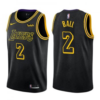 Los Angeles Lakers #2 Lonzo Ball City Jersey