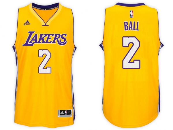 Los Angeles Lakers #2 Lonzo Ball Home Jersey