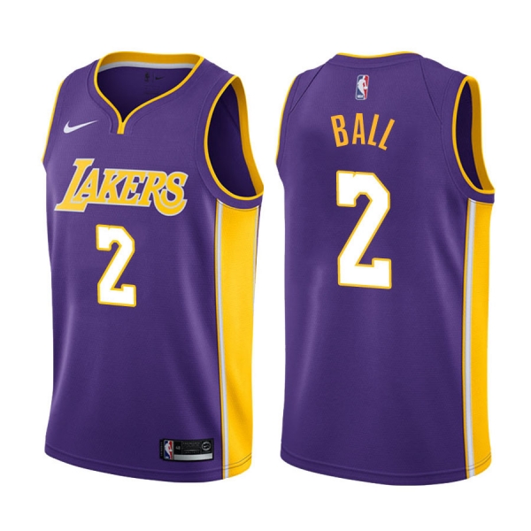 Los Angeles Lakers #2 Lonzo Ball Statement Jersey