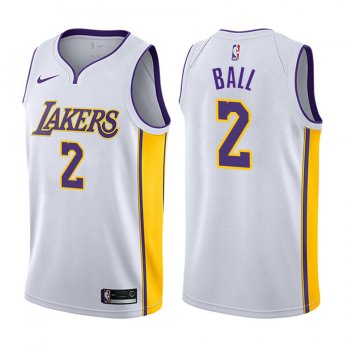 Los Angeles Lakers #2 Lonzo Ball Association Jersey